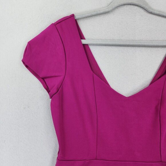 Urban Outfitters Dress Womens 12 Pink A Line Felite Maria Stretch Mini Casual - Picture 2 of 11